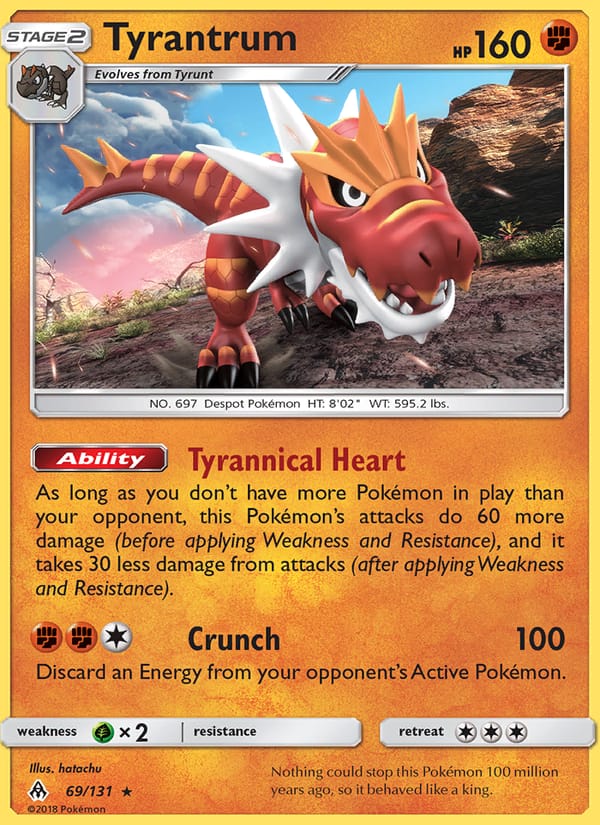 Tyrantrum, SM - Forbidden Light · 69/131