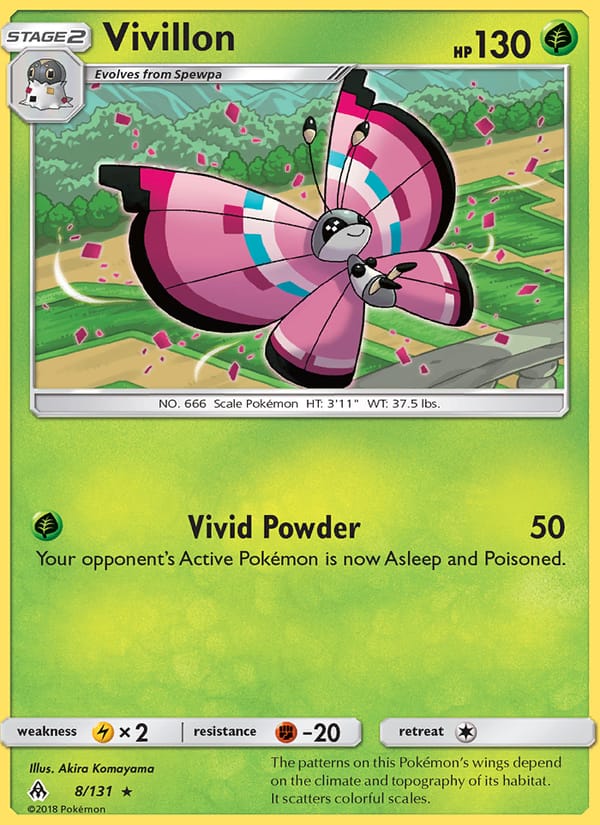 Vivillon, SM - Forbidden Light · 8/131