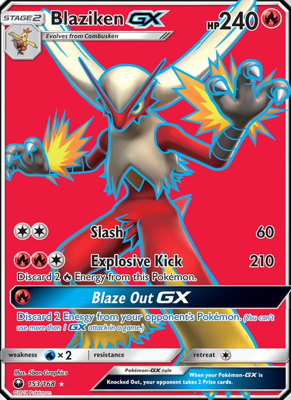 Blaziken GX, SM - Celestial Storm · 153/168