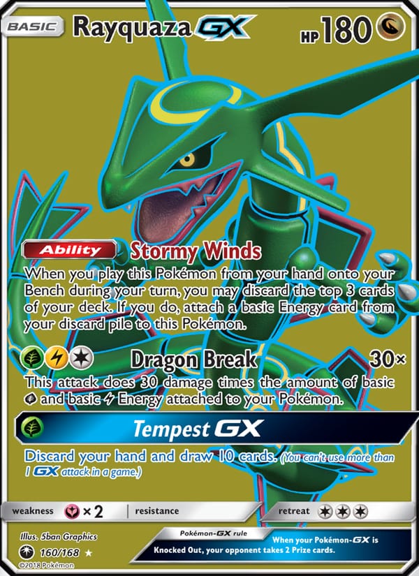 Rayquaza GX, SM - Celestial Storm · 160/168