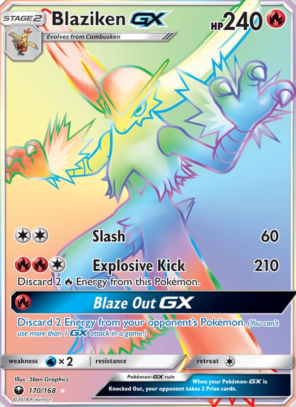 Blaziken GX, SM - Celestial Storm · 170/168
