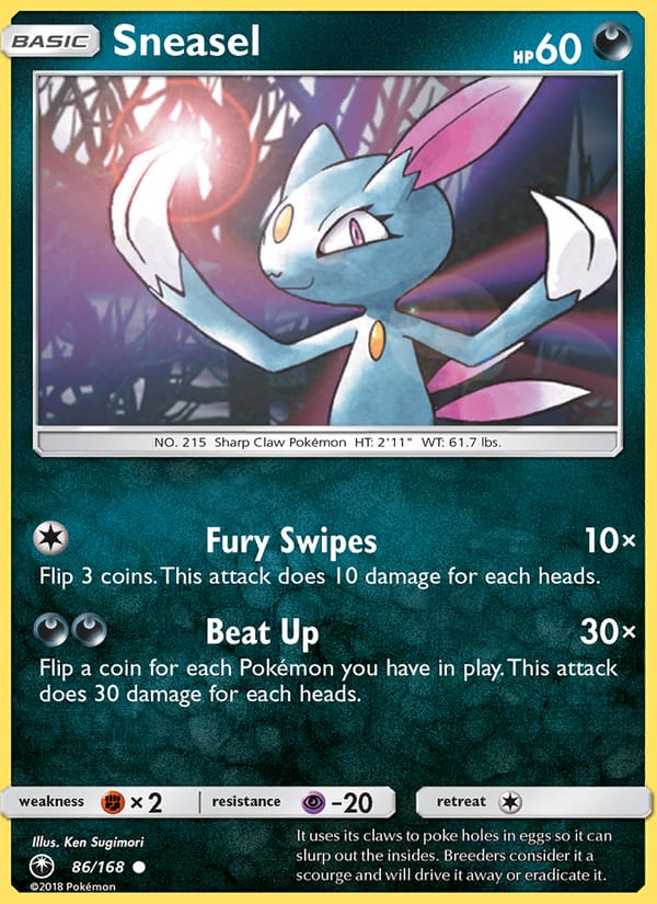 Sneasel, SM - Celestial Storm · 86/168