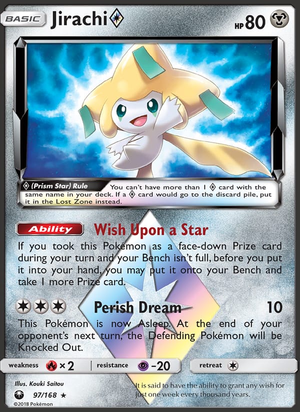Jirachi Prism Star, SM - Celestial Storm · 97/168