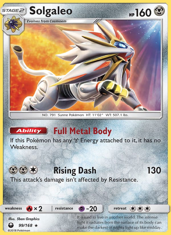 Solgaleo, SM - Celestial Storm · 99/168