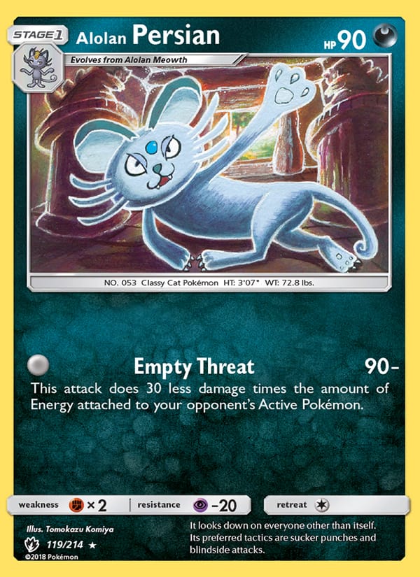 Alolan Persian, SM - Lost Thunder · 119/214