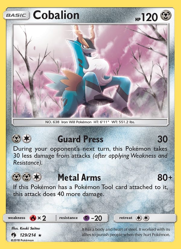 Cobalion, SM - Lost Thunder · 129/214