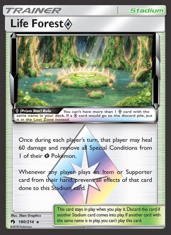 Life Forest Prism Star, SM - Lost Thunder · 180/214