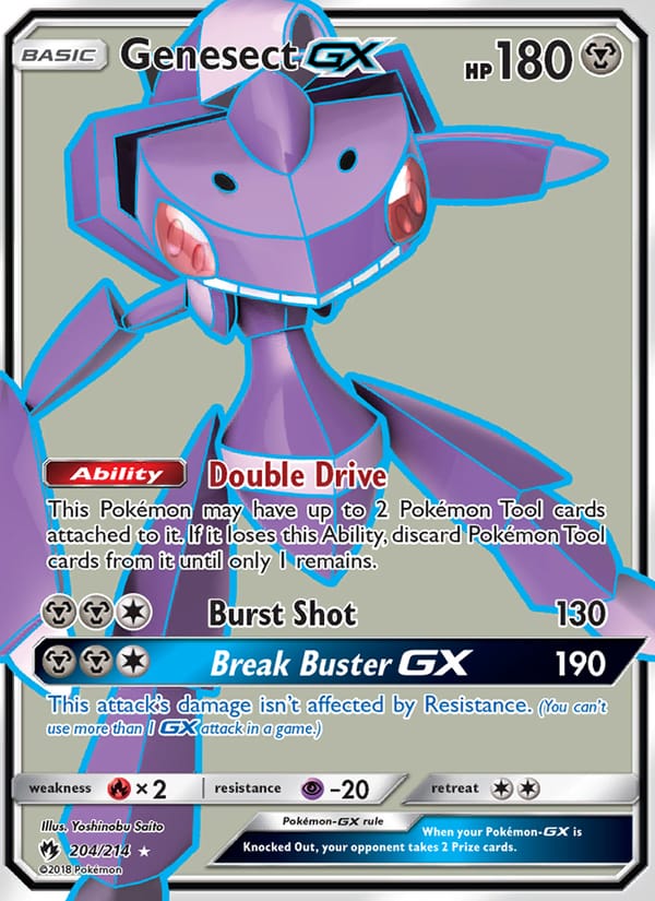 Genesect GX, SM - Lost Thunder · 204/214