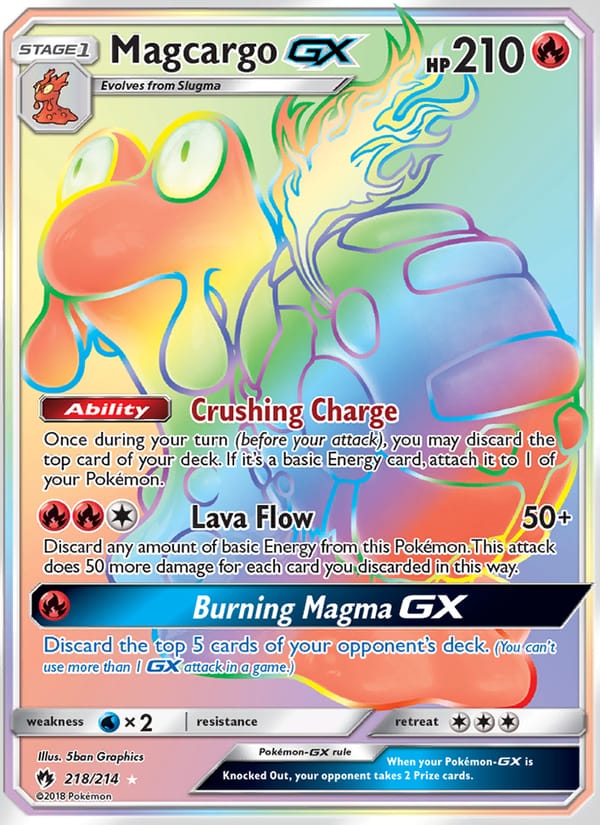 Magcargo GX, SM - Lost Thunder · 218/214