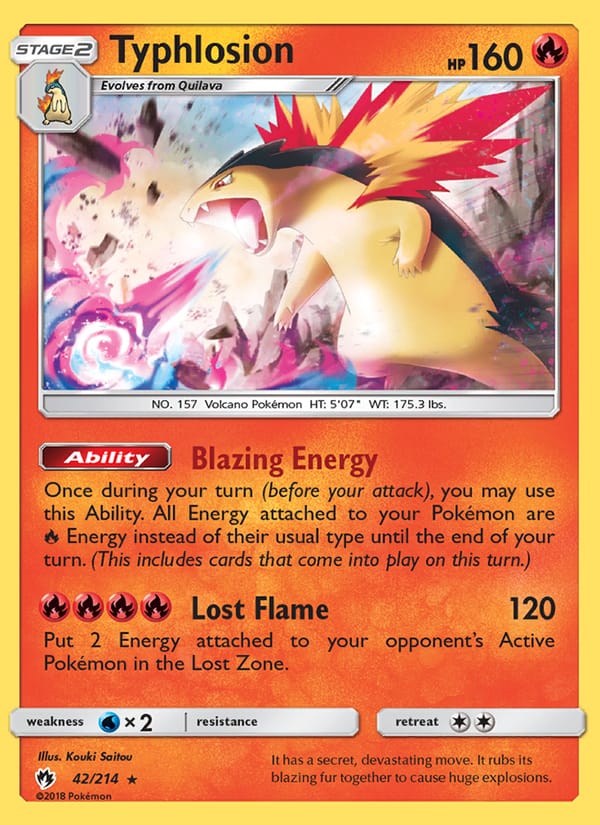 Typhlosion, SM - Lost Thunder · 42/214