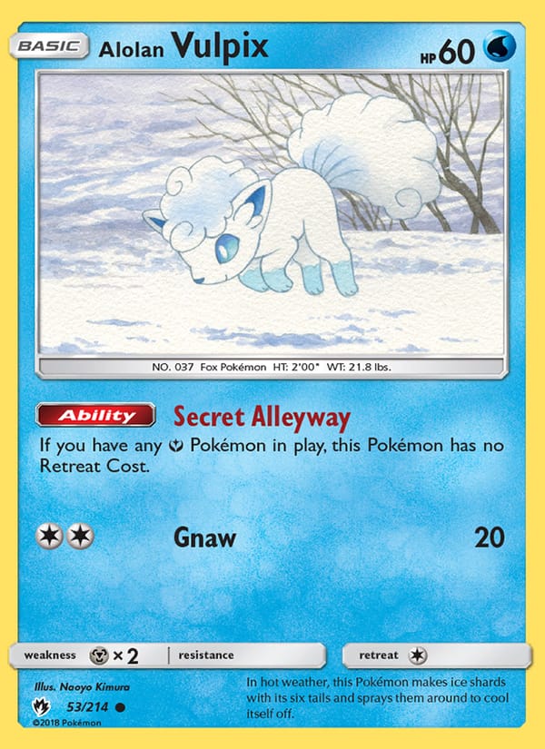 Alolan Vulpix, SM - Lost Thunder · 53/214