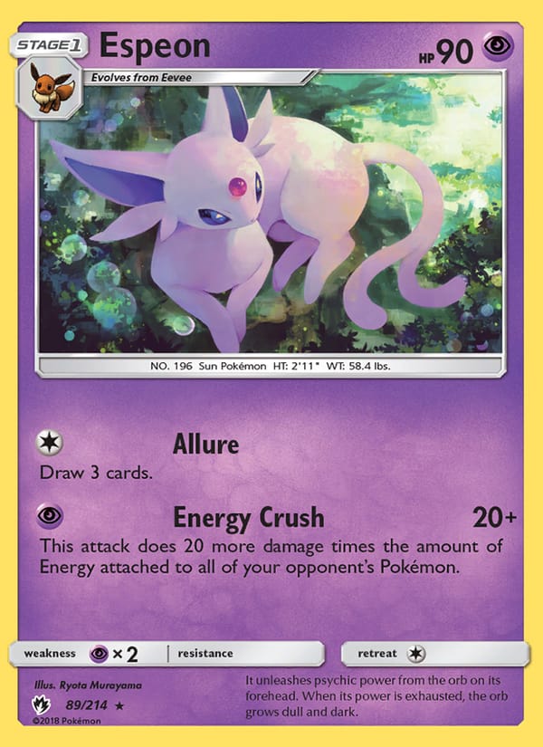 Espeon, SM - Lost Thunder · 89/214