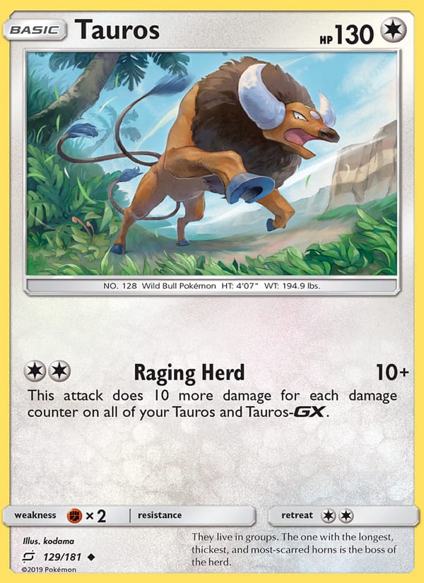 Tauros, SM - Team Up · 129/181