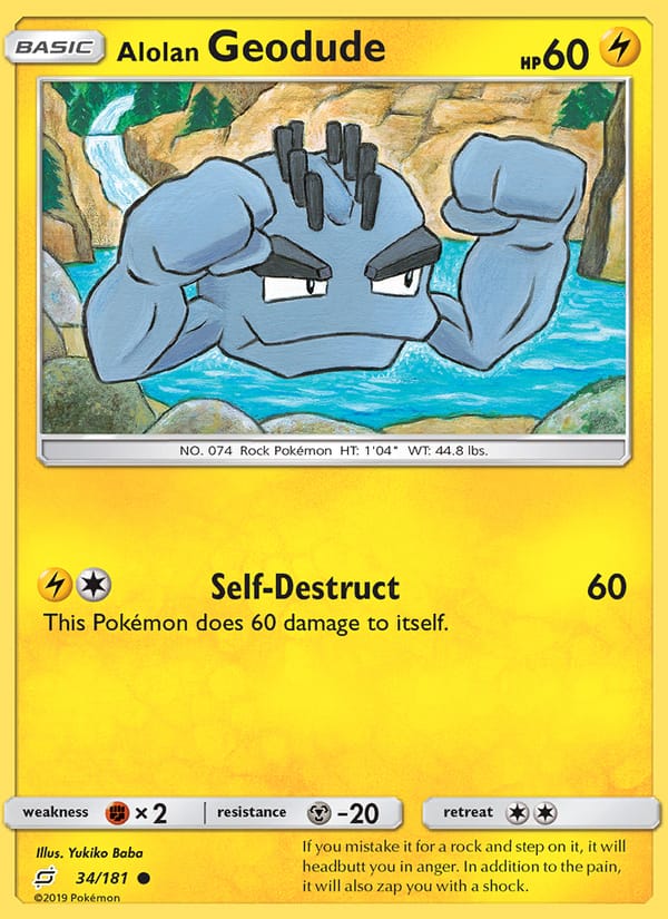 Alolan Geodude, SM - Team Up · 34/181