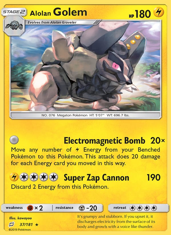 Alolan Golem, SM - Team Up · 37/181