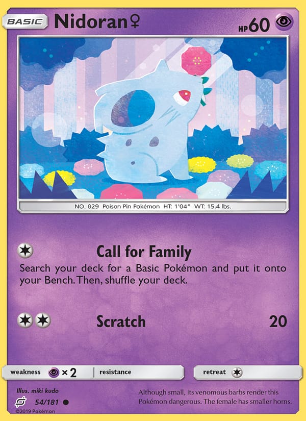 Nidoran F, SM - Team Up · 54/181