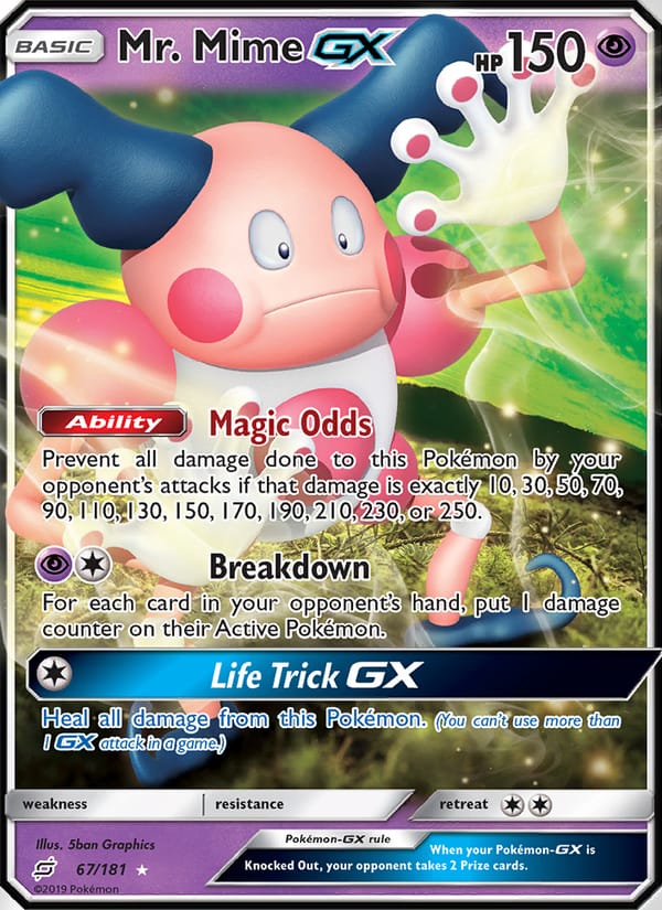 Mr. Mime GX, SM - Team Up · 67/181