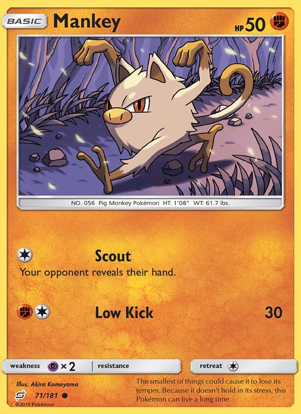 Mankey, SM - Team Up · 71/181