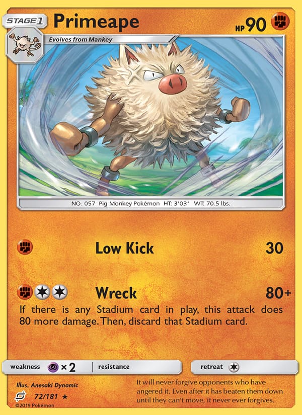 Primeape, SM - Team Up · 72/181