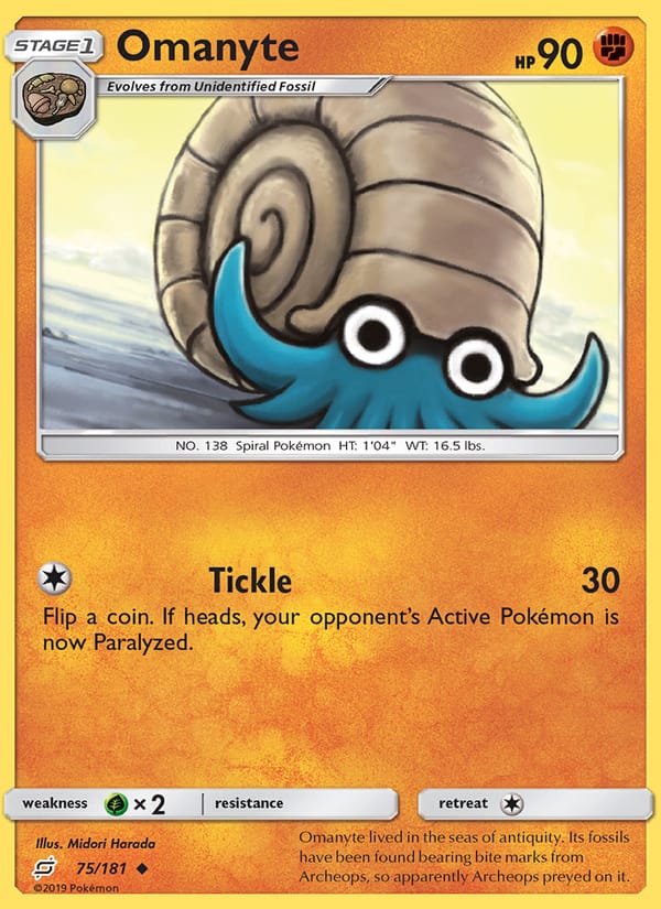 Omanyte, SM - Team Up · 75/181