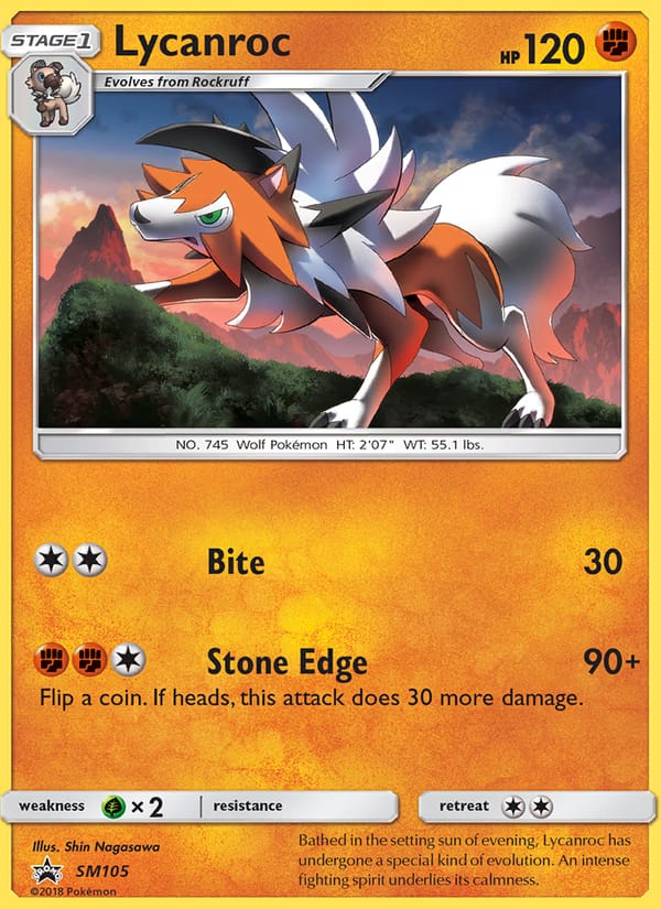 Lycanroc, SM Promos · SM105