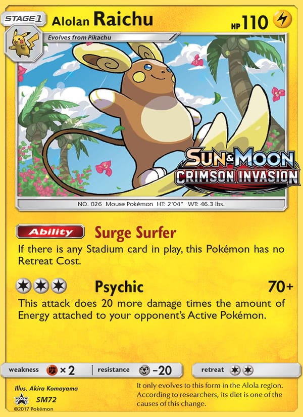 Alolan Raichu, SM Promos · SM72