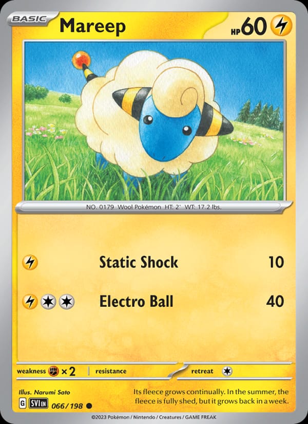 Mareep, SV01: Scarlet & Violet Base Set · 066/198