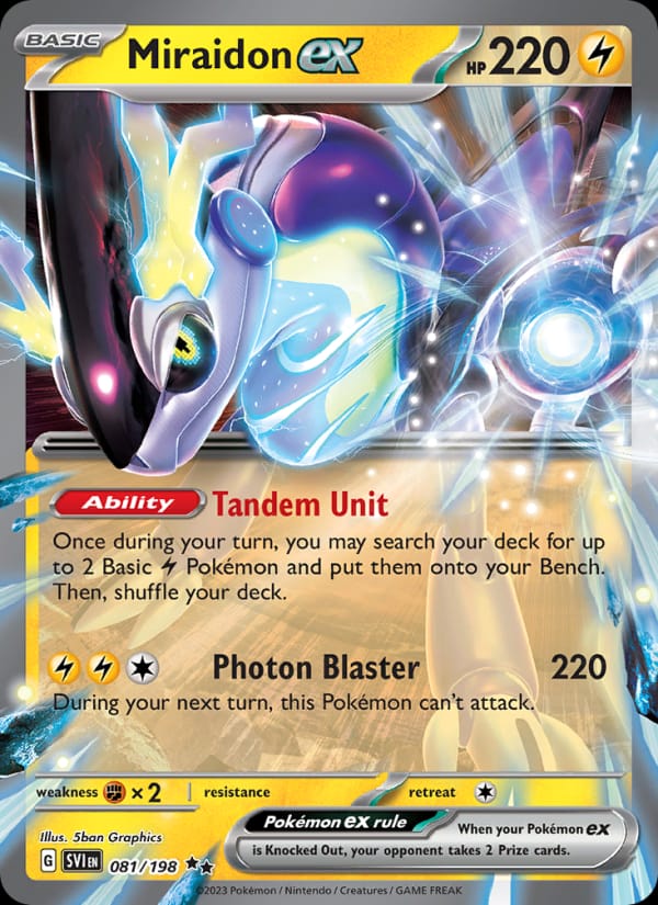 Miraidon ex, SV01: Scarlet & Violet Base Set · 081/198