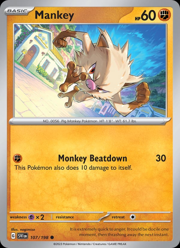 Mankey, SV01: Scarlet & Violet Base Set · 107/198