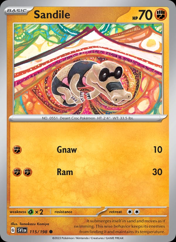 Sandile, SV01: Scarlet & Violet Base Set · 115/198