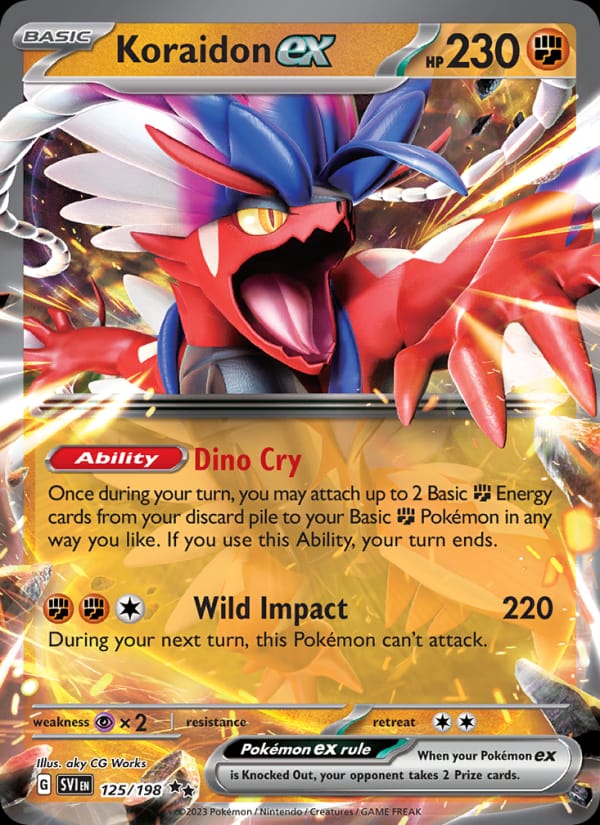 Koraidon ex, SV01: Scarlet & Violet Base Set · 125/198