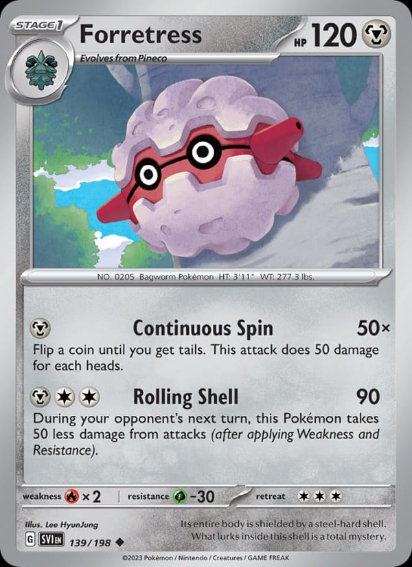 Forretress, SV01: Scarlet & Violet Base Set · 139/198