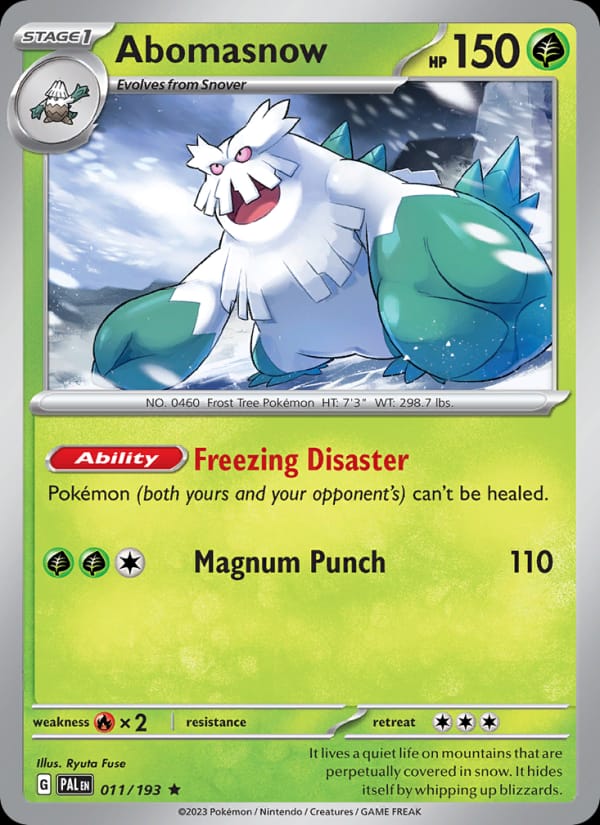 Abomasnow, SV02: Paldea Evolved · 011/193