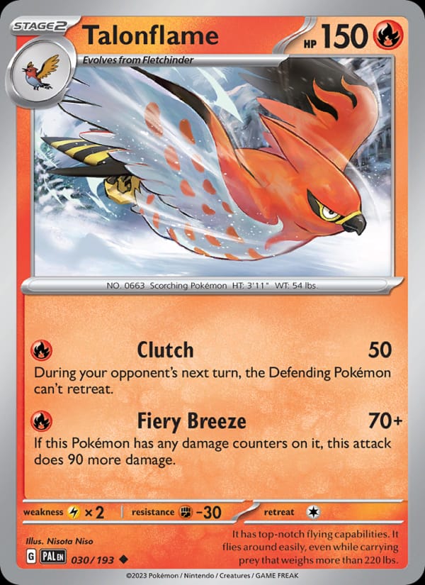 Talonflame, SV02: Paldea Evolved · 030/193