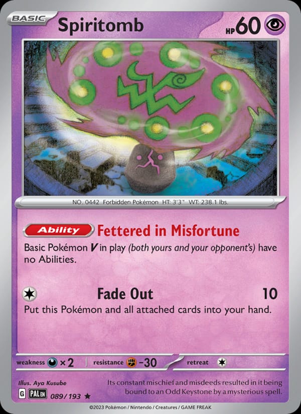 Spiritomb, SV02: Paldea Evolved · 089/193
