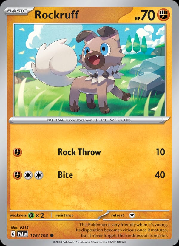 Rockruff, SV02: Paldea Evolved · 116/193