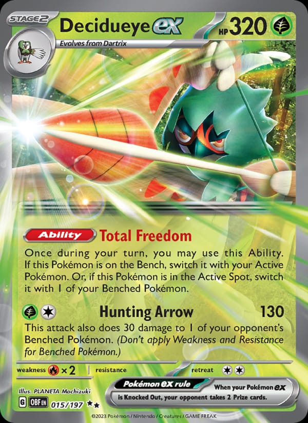 Decidueye ex, SV03: Obsidian Flames · 015/197