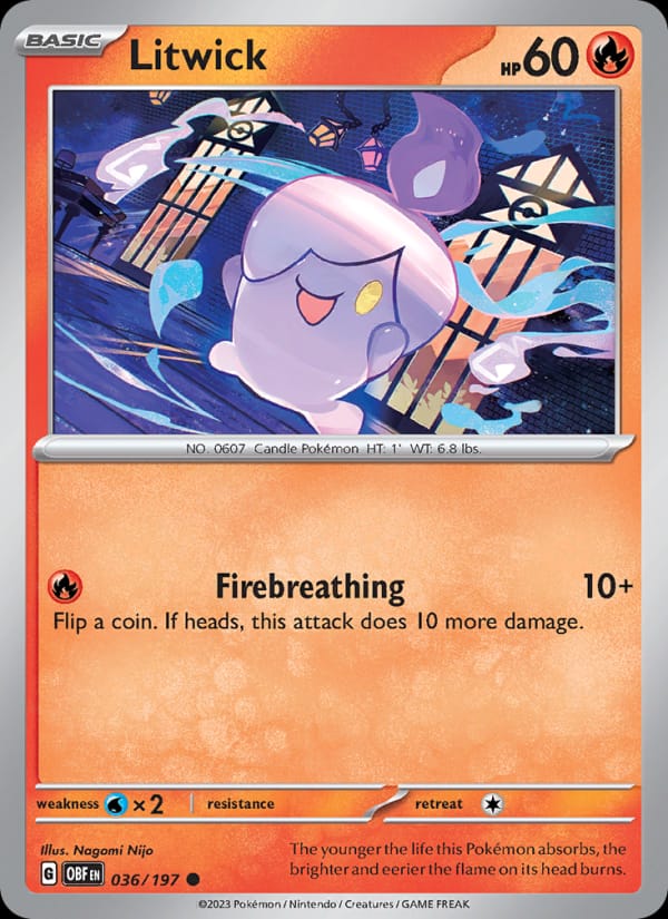 Litwick, SV03: Obsidian Flames · 036/197