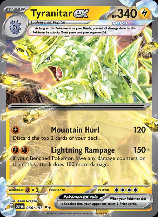 Tyranitar ex, SV03: Obsidian Flames · 066/197
