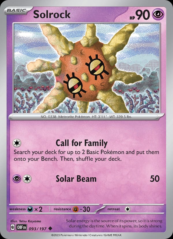Solrock, SV03: Obsidian Flames · 093/197
