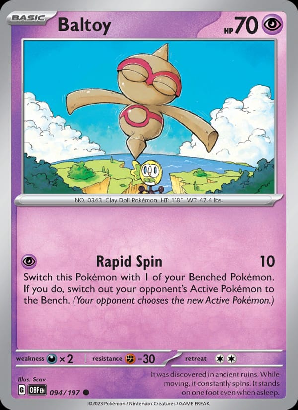Baltoy, SV03: Obsidian Flames · 094/197