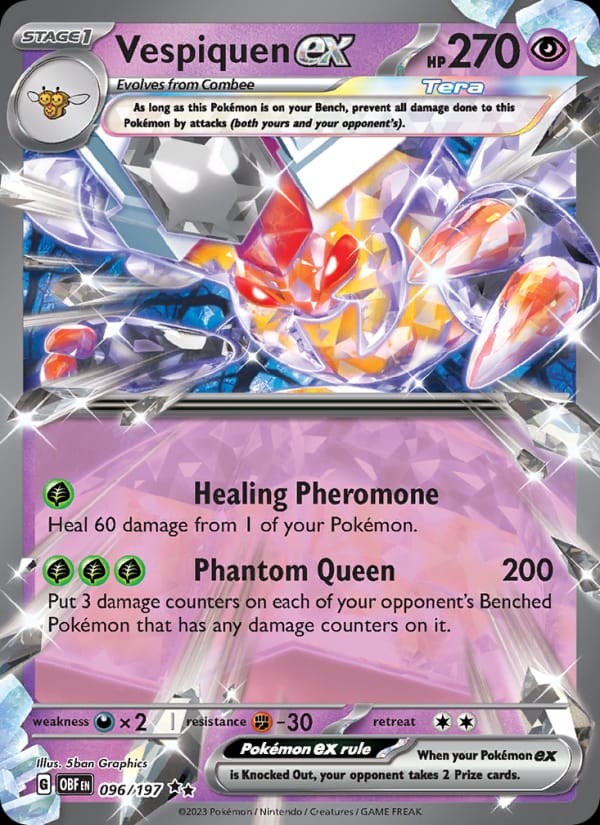 Vespiquen ex, SV03: Obsidian Flames · 096/197