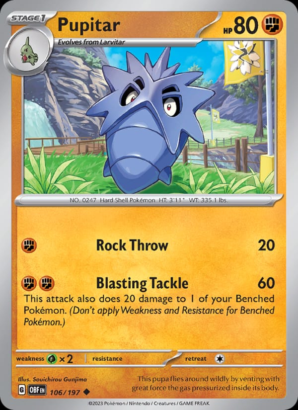 Pupitar, SV03: Obsidian Flames · 106/197