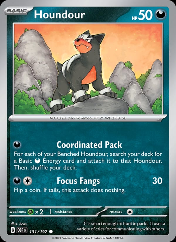 Houndour, SV03: Obsidian Flames · 131/197