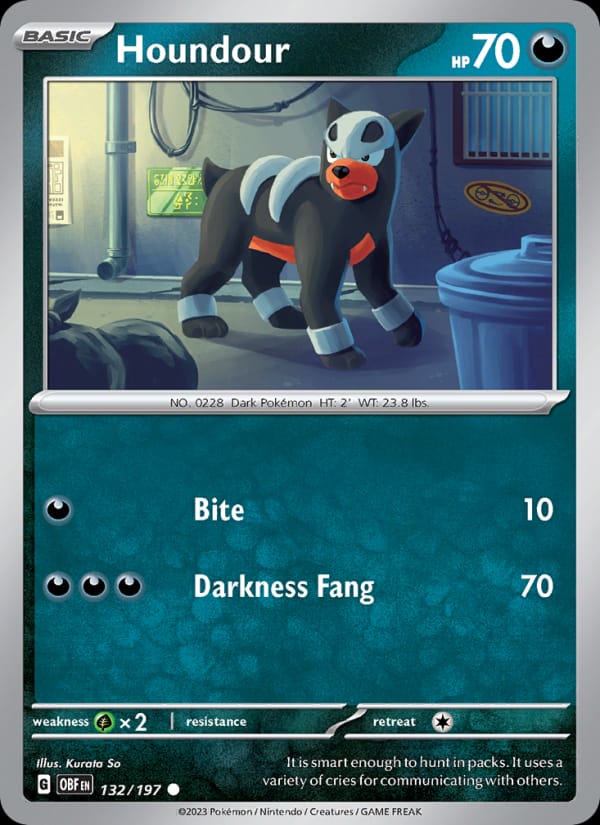 Houndour, SV03: Obsidian Flames · 132/197