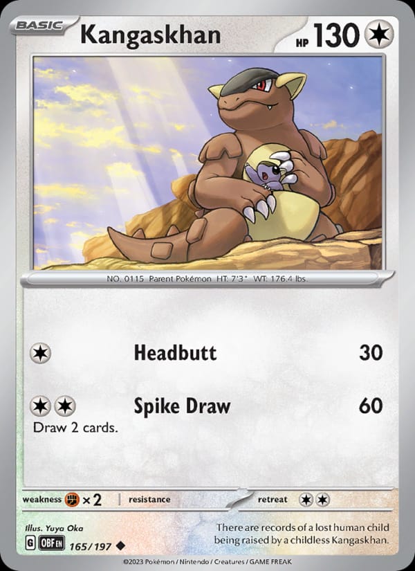 Kangaskhan, SV03: Obsidian Flames · 165/197