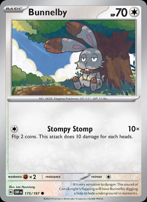 Bunnelby, SV03: Obsidian Flames · 175/197