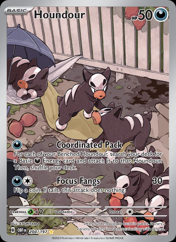 Houndour, SV03: Obsidian Flames · 204/197