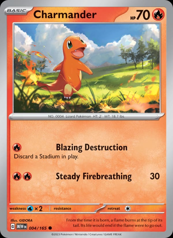 Charmander, SV: Scarlet & Violet 151 · 004/165