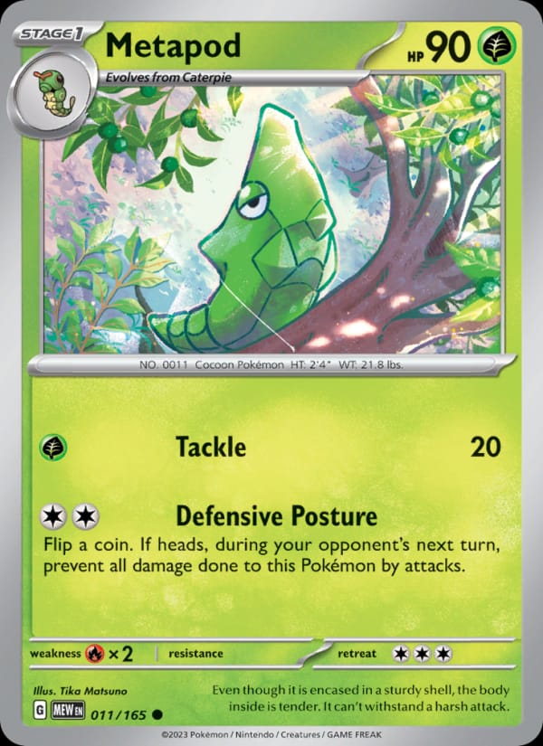 Metapod, SV: Scarlet & Violet 151 · 011/165